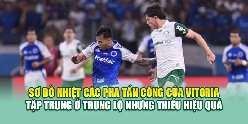 Soi Kèo Bóng Đá Vitoria Vs Cruzeiro Chuẩn Từ 68win68.vip 1 Sơ đồ nhiệt các pha tấn công của Vitoria – tập trung ở trung lộ nhưng thiếu hiệu quả
